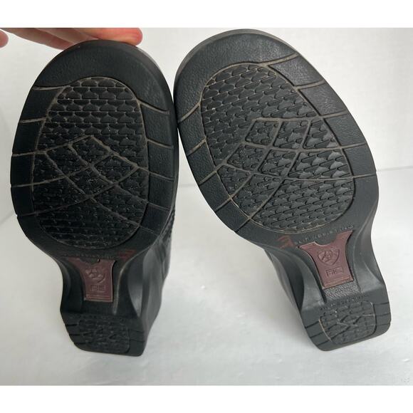 ARIAT Women’s Steel Toe Safety Clogs Black Slip On Shoes Size 7C (Wide) - Picture 8 of 11
